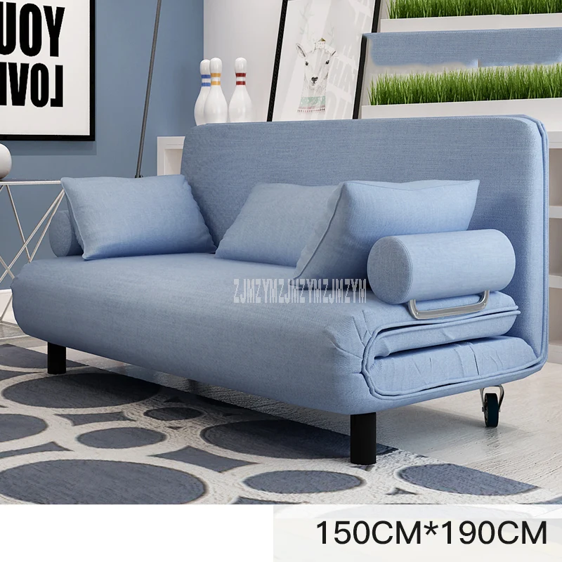 

Carbon Steel Frame Living Room Sofa Bed Furniture Modern Washable Linen Cotton Sponge Filler Multifunctional Sofa Bed