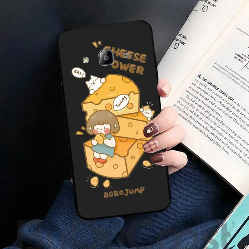 

Cute anime girl snacks Phone Case For Samsung galaxy S 7 8 9 10 20 edge A 6 10 20 30 50 51 52 70 note plus