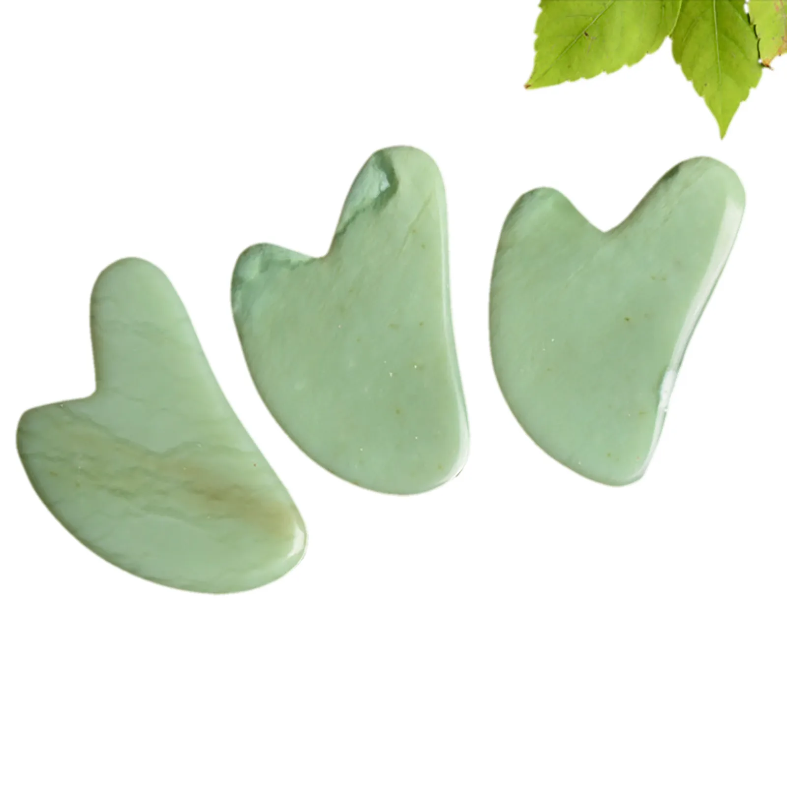 

Round Jade Massager Heart-shaped Scraping Board Facial Massage Board gua sha