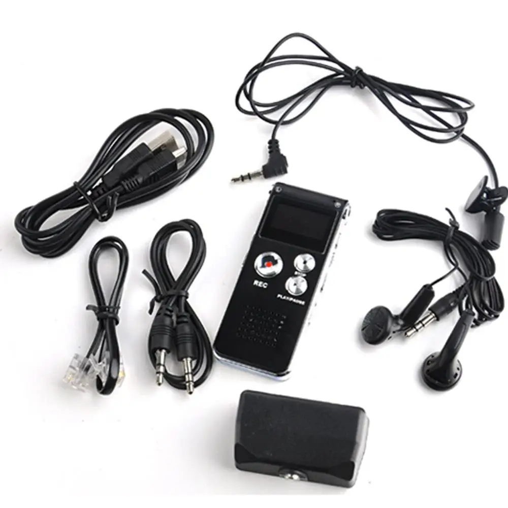 

Multifunctional Rechargeable 8GB 650HR Digital Audio Voice Recorder Dictaphone MP3 Player