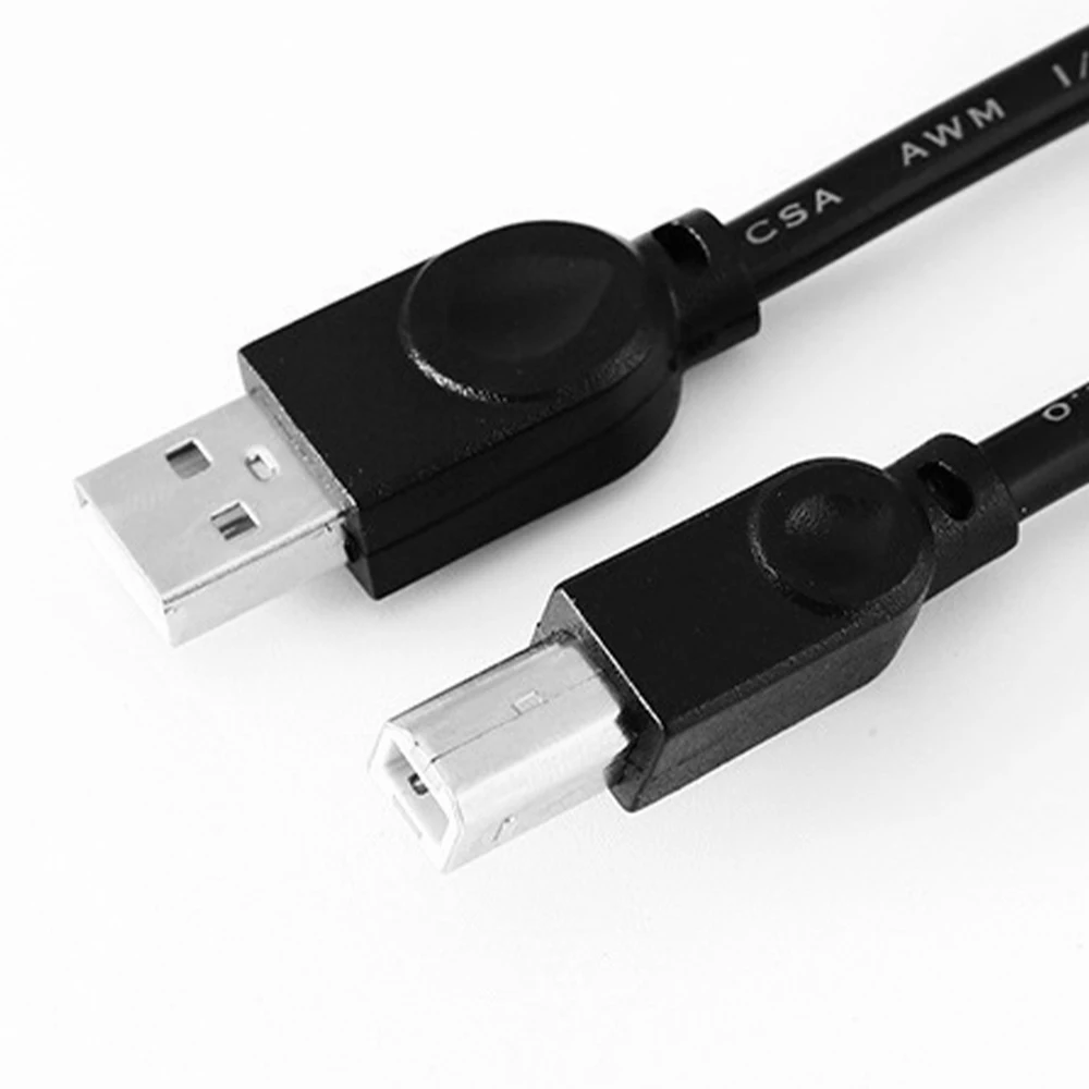 

1.5m USB 2.0 Printer Cable Plastic USB A To B Square Head Interface High Speed Extension Printer Data Transfer Cable