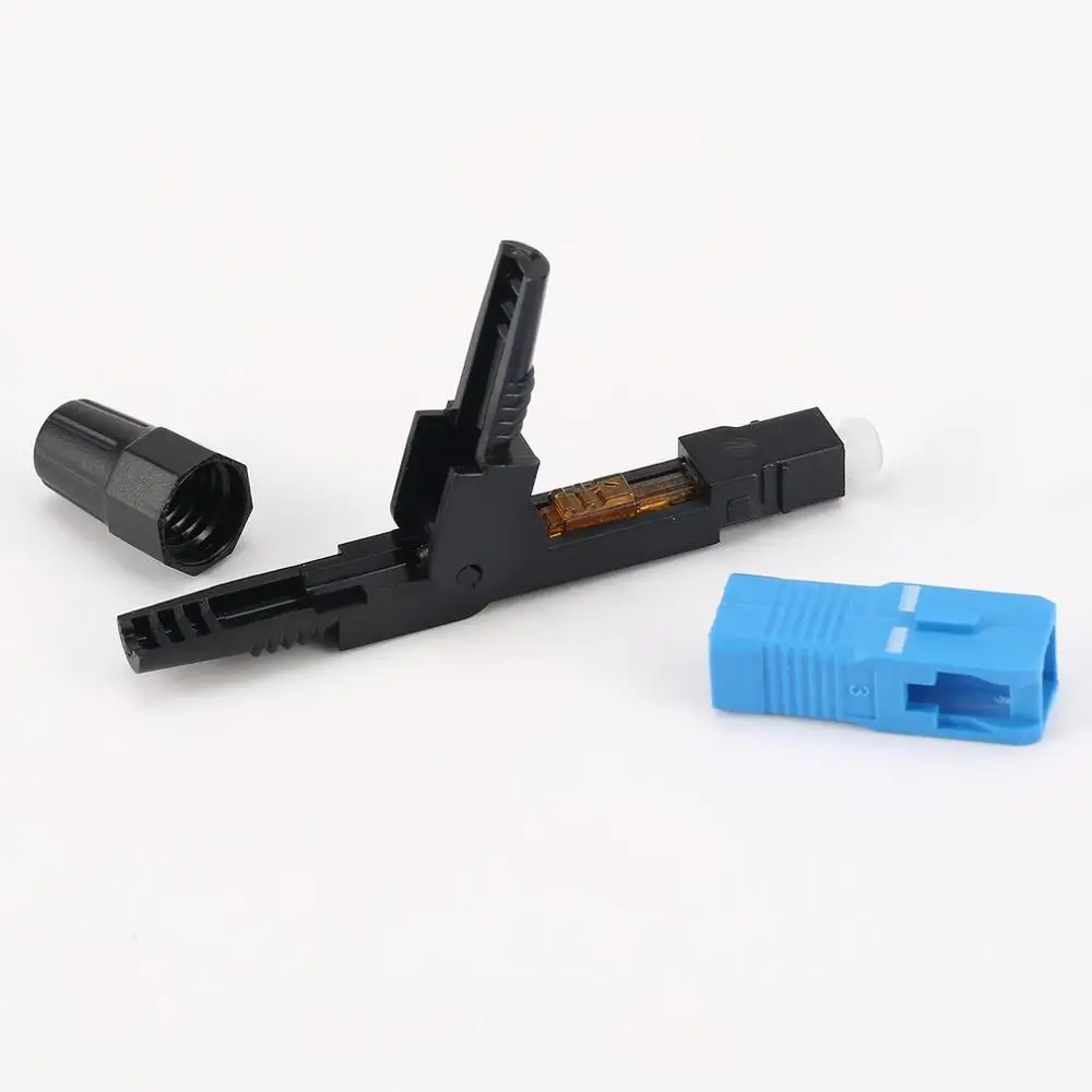 10 шт. SC/UPC Волоконно оптический разъем FTTH встроенный одиночный режим сборки
