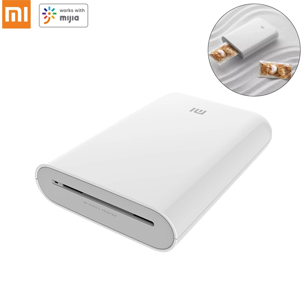 

Xiaomi Pocket Photo Printer 300dpi Portable Mini AR Picture Printer With DIY Share 500mAh Picture Printer Zink Paper Printer