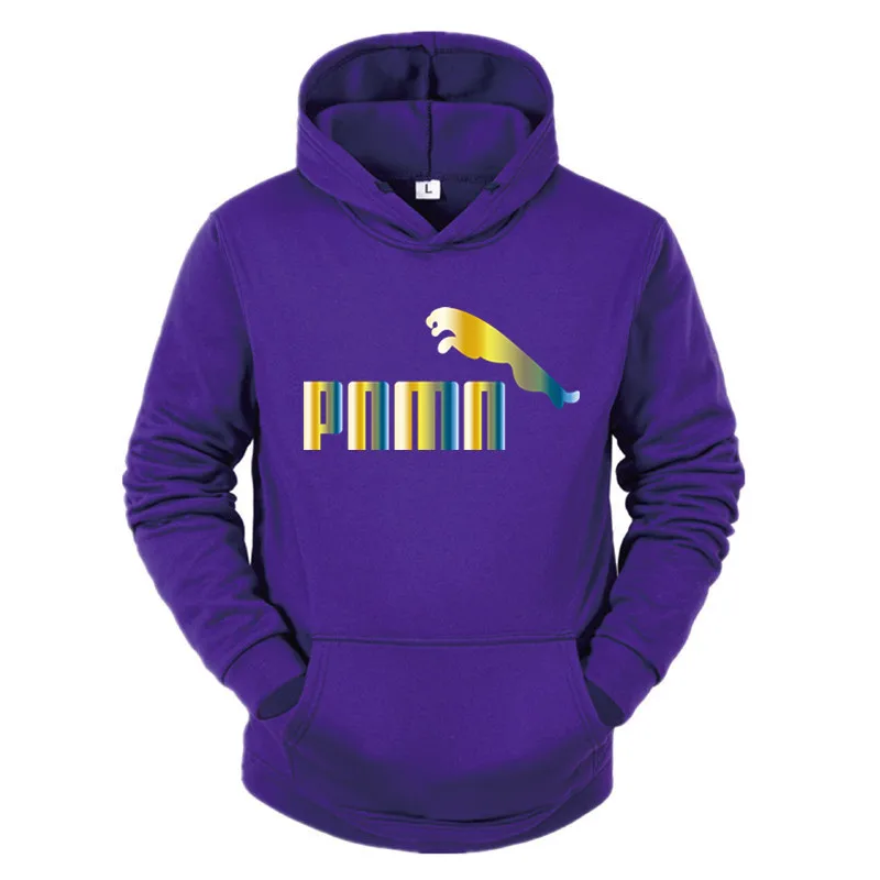 

New pnmn brand color letter printing Hoodie, men's spring Harajuku style pullover, personalized leisure trend fitness sweatshirt