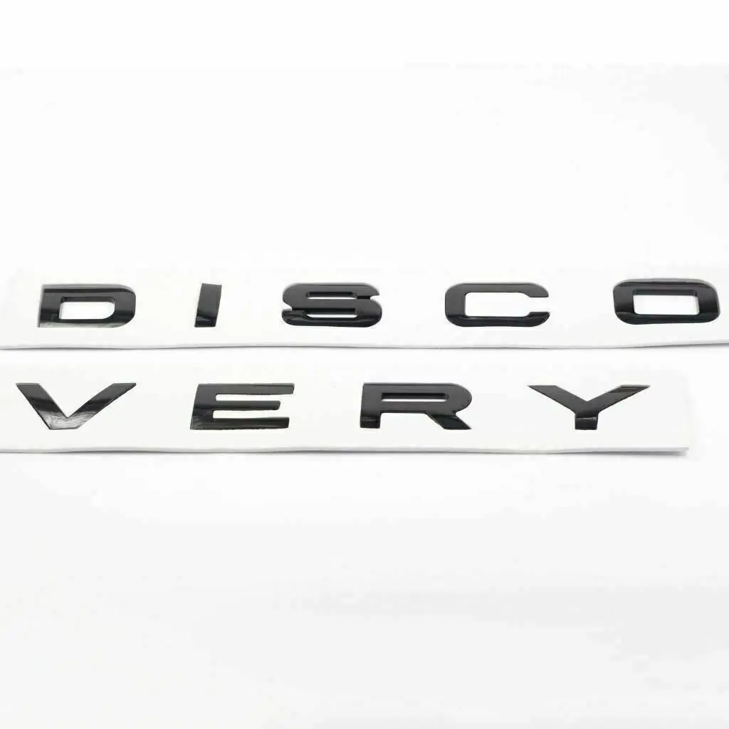 

3D Letter DISCOVERY Car Rear Front Badge Emblem Decal Sticker for Land Rover Front Hood Rear Trunk