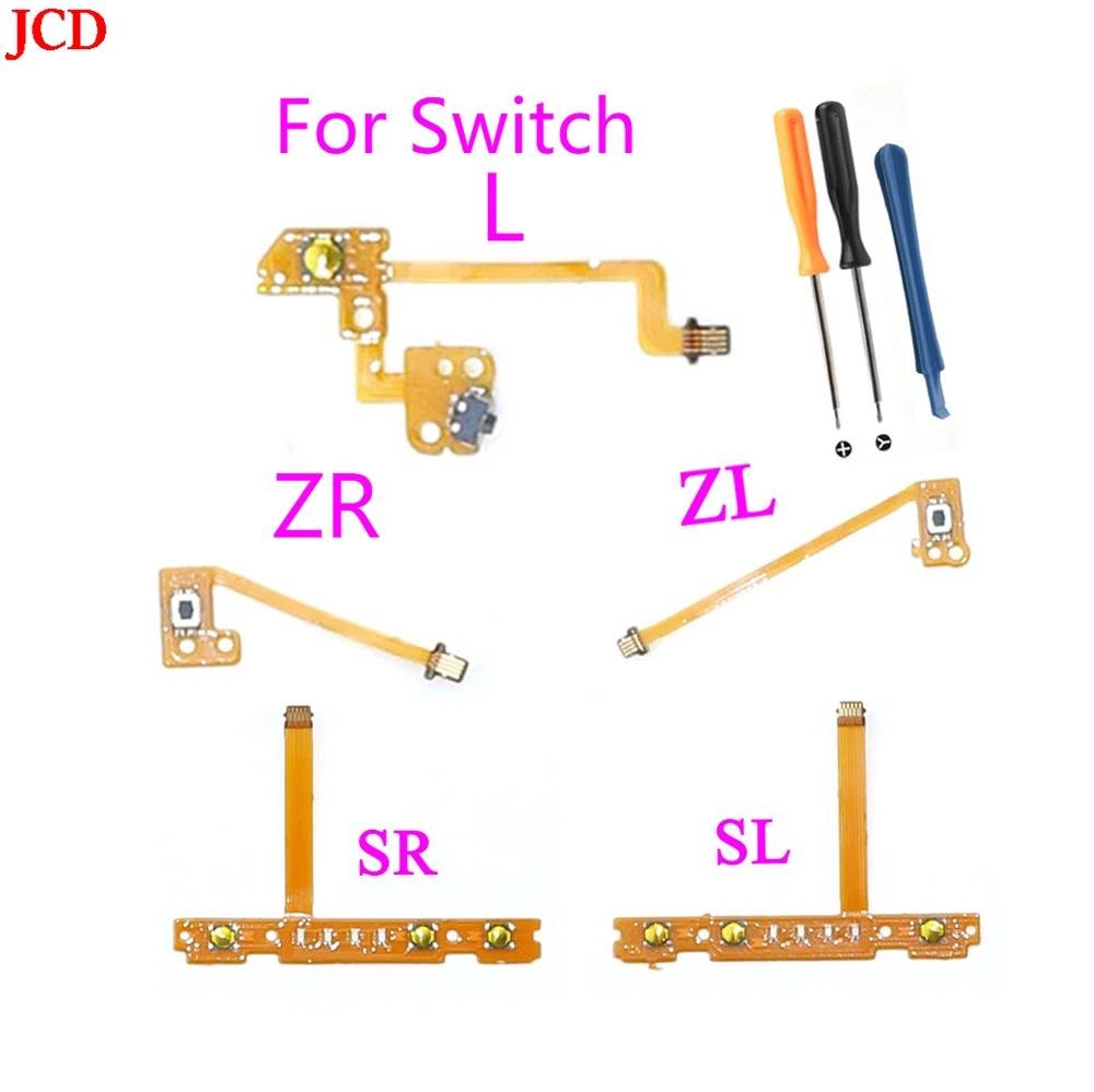 

JCD 1Set For NS Repair Kit For Switch with Controller SL/SR ZR/ZL/L Button Ribbon Flex Cable & Tool