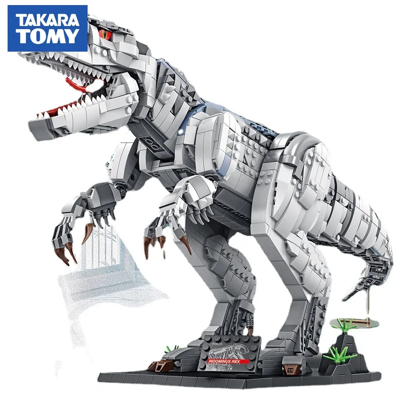 

Tomy Genuine Creator Jurassic World Building Blocks Dinosaurs Figures Bricks Tyrannosaurus Rex Model Assemble Kids Toys for Kids
