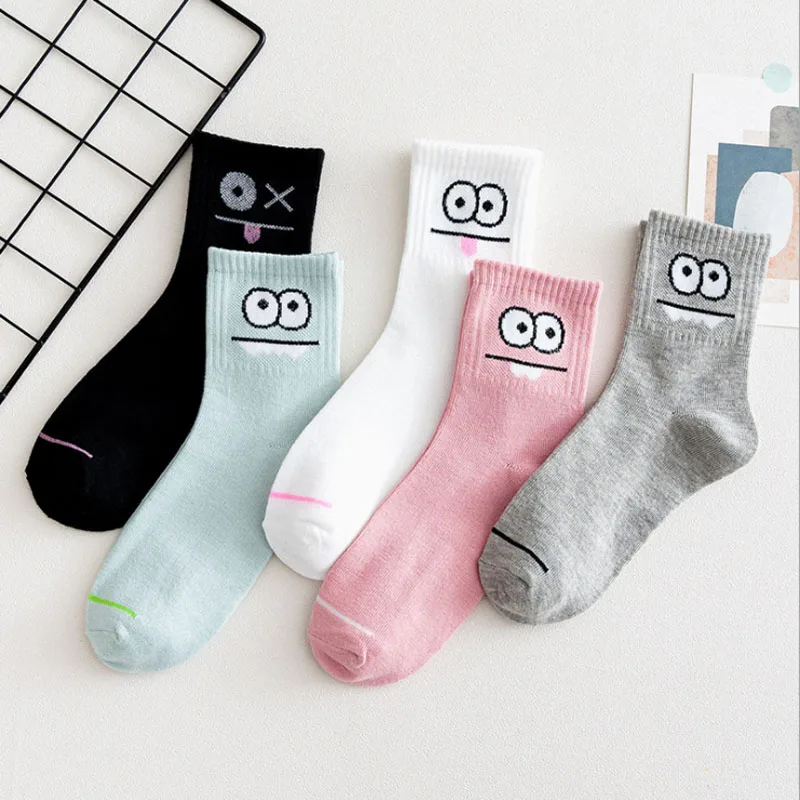 

5 Pair/Lot Fashion Fruits Korean Socks Women Pack Summer Thin Cotton Ankle Low Female Cute Socks Harajuku Funny Women Meias