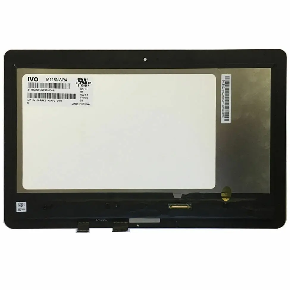 11," ЖК-сенсорный экран в сборе для Asus Transformer Book Flip TP200 TP200S TP200SA HD 1366X768 дигитайзер с рамкой
