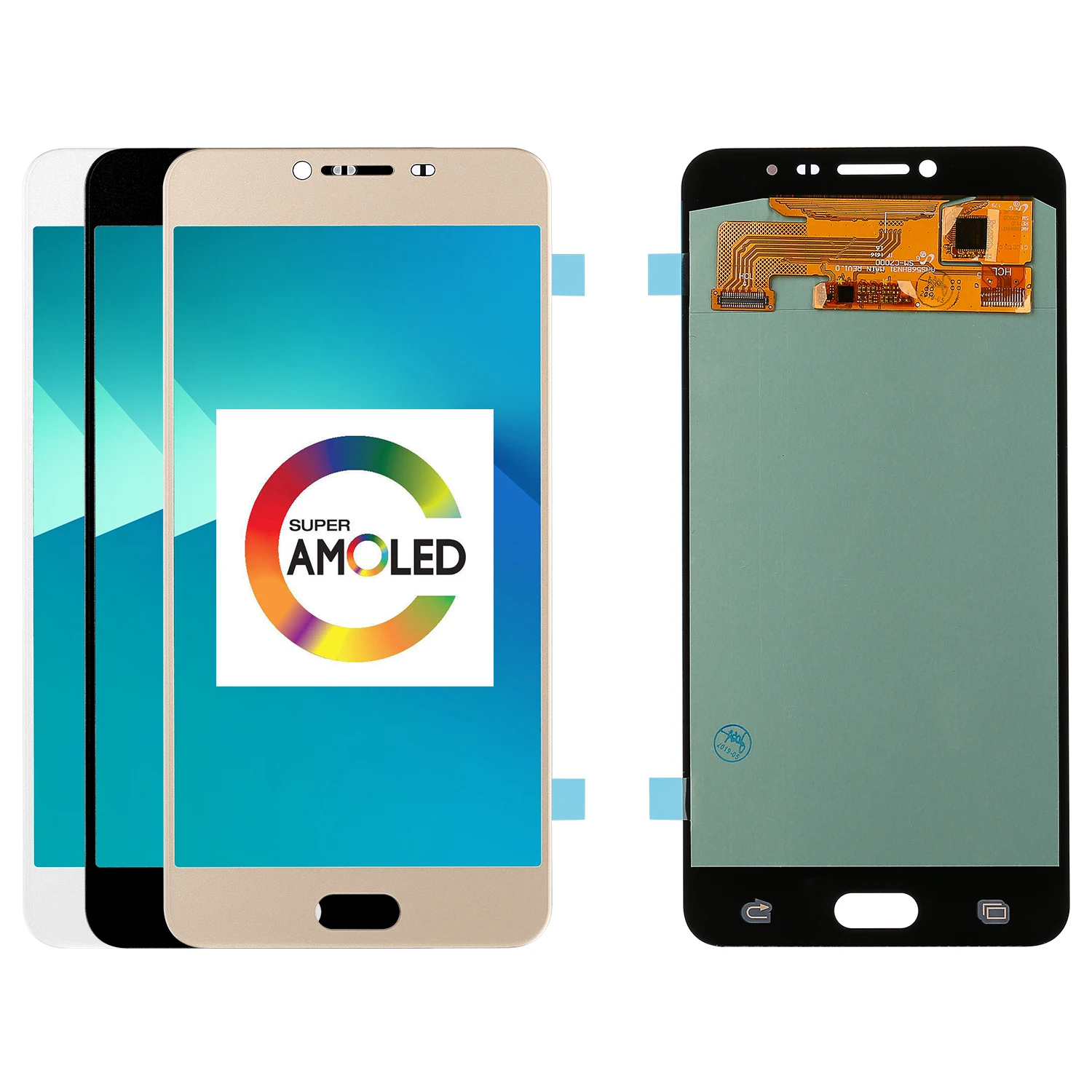 lcd display For Samsung Galaxy C7 C7000 LCD Display with Touch Screen Digitizer Assembly Super Amoled Replacement parts | Мобильные