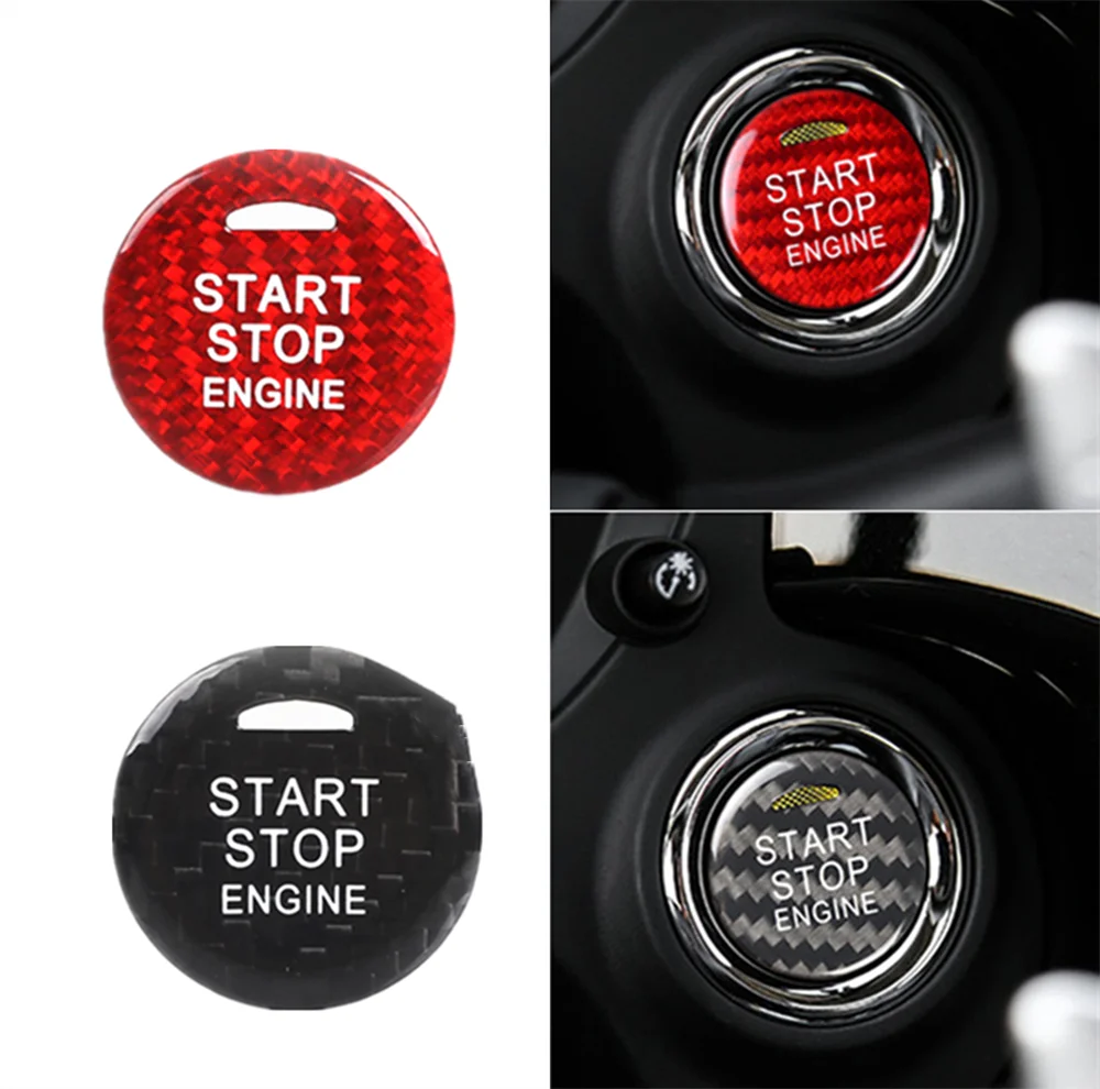 

Carbon Fiber For Mitsubishi Outlander ASX Eclipse Cross Engine Start Stop Button Ignition Device Cover