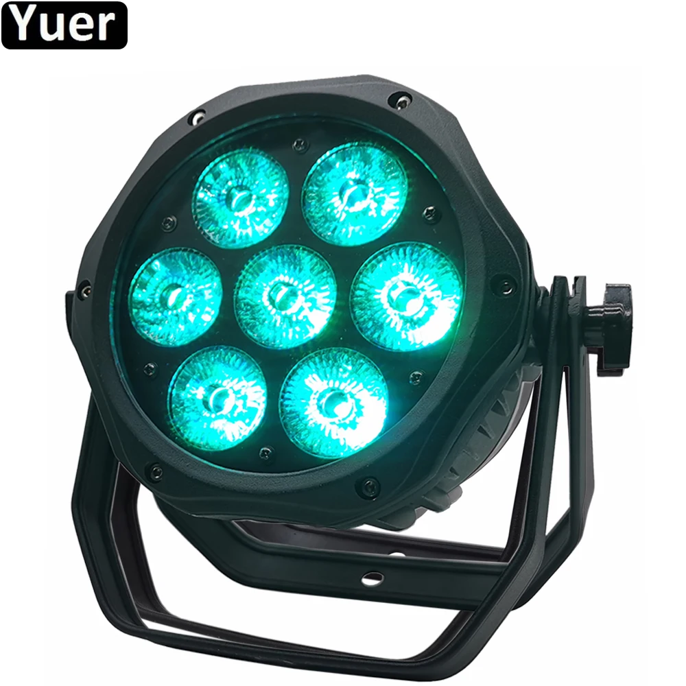 4 шт./лот 7x18 Вт RGBWA УФ 6 в 1 светодиодный наружный водонепроницаемый луч света