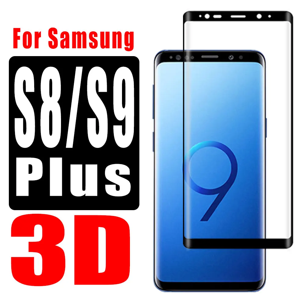 

3D полное покрытие для Samsung, Защитное стекло для экрана на Galaxy S9 S8 Plus S 8 9, защитная стеклянная пленка