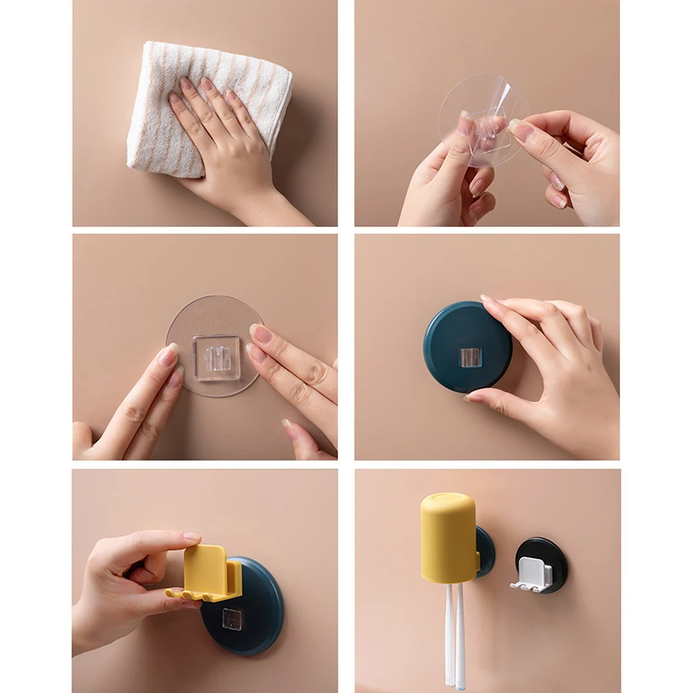Настенная присоска для бритья и зубной щетки|Стаканы в ванную| |
