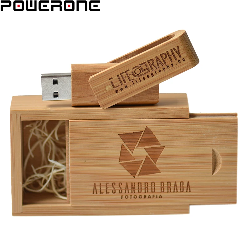 USB-флеш-накопитель POWERONE деревянный 4/8/16/32/64 ГБ | Компьютеры и офис