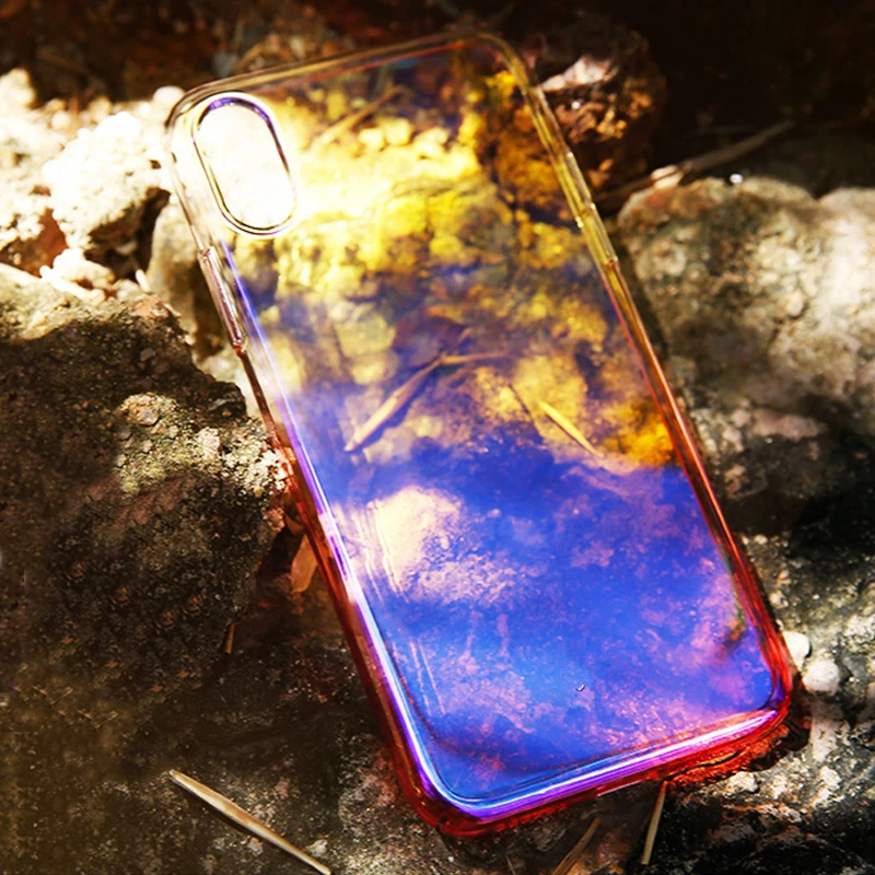 Аврора синий черный розовый луч Телефон чехол для iPhone 6 6S 7 8 plus x xr xs max samsung Note 9 Galaxy S7