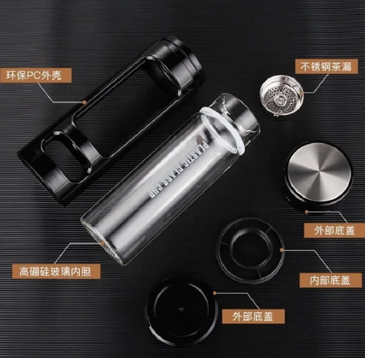 Двухслойные бутылки для питьевой воды от-20C до 100C шейкер и протеина уличная