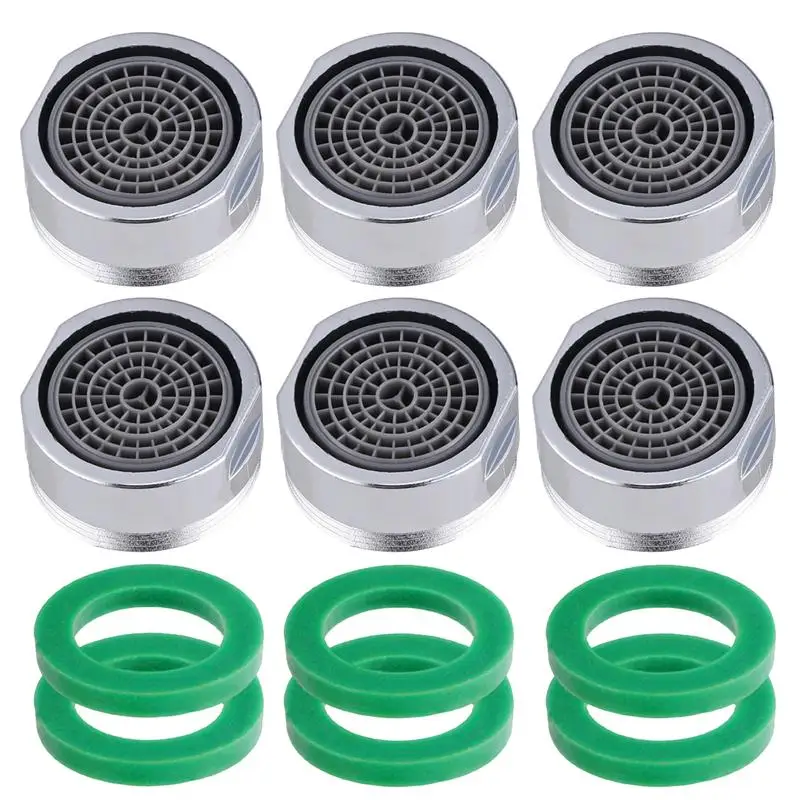 

6/24 шт. 24 мм маленький пластиковый аэратор с резьбой смеситель барботер распылитель водосберегающий фильтр смеситель насадка полированный ...