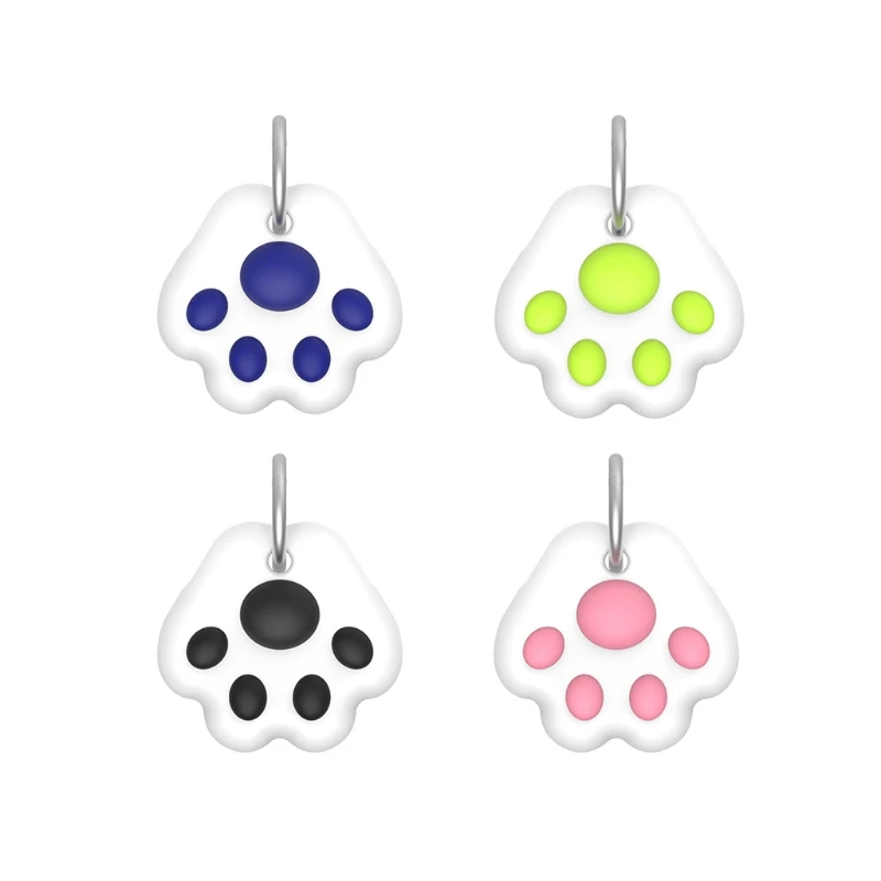 

Durable Cat Paw Protective Cover Carry Soft Shell Use Directly Tracker Case for -Galaxy SmartTag Tracker Anti-abrasion 67JA