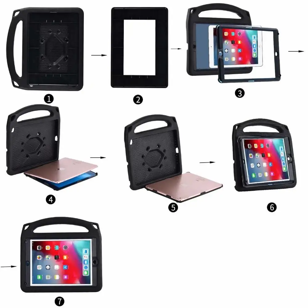 Детский противоударный чехол из вспененного этилвинилацетата с ручкой для ipad 9 7