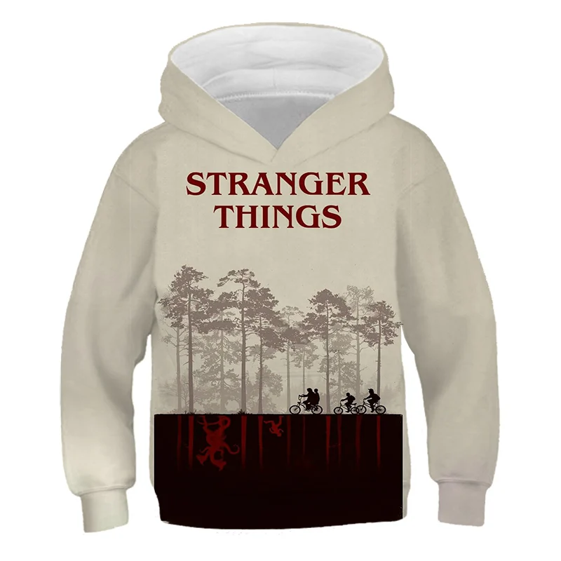 

Winter 3D Stranger Things Hoodie Kids Sweatshirt Children Clothes Girls Boy Clothes Hooded Pullover Teens For Girl Sweater Tops