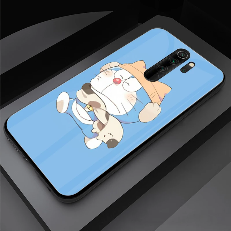 Чехол Doraemon чехол из закаленного стекла для телефона Redmi Note 5 6 7 8 9 Pro Note8T Note9S Redmi8 |