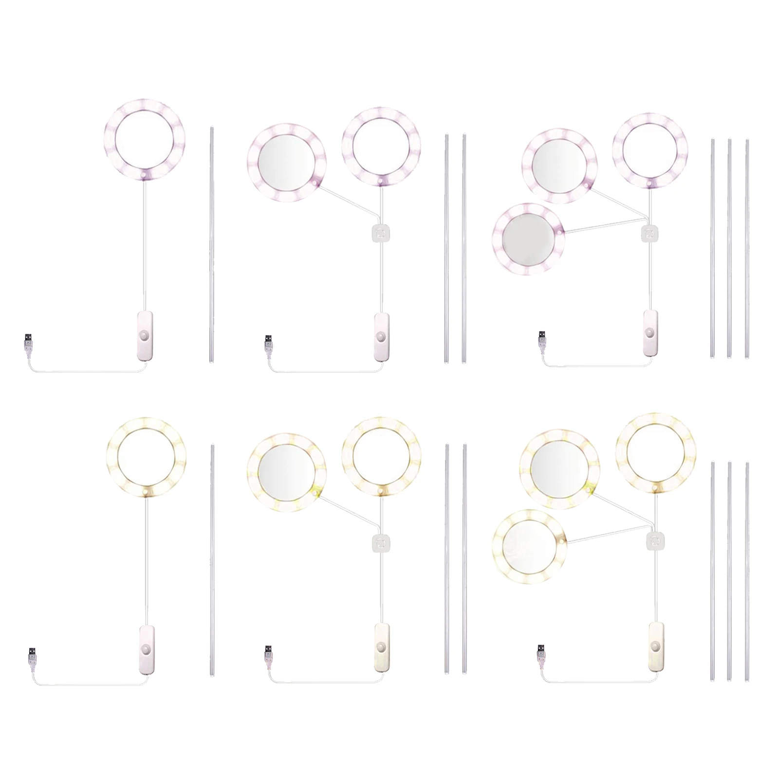 

Ламсветильник полного спектра для выращивания растений, комнатная лампа для выращивания растений, 10 бусин с акриловым стержнем