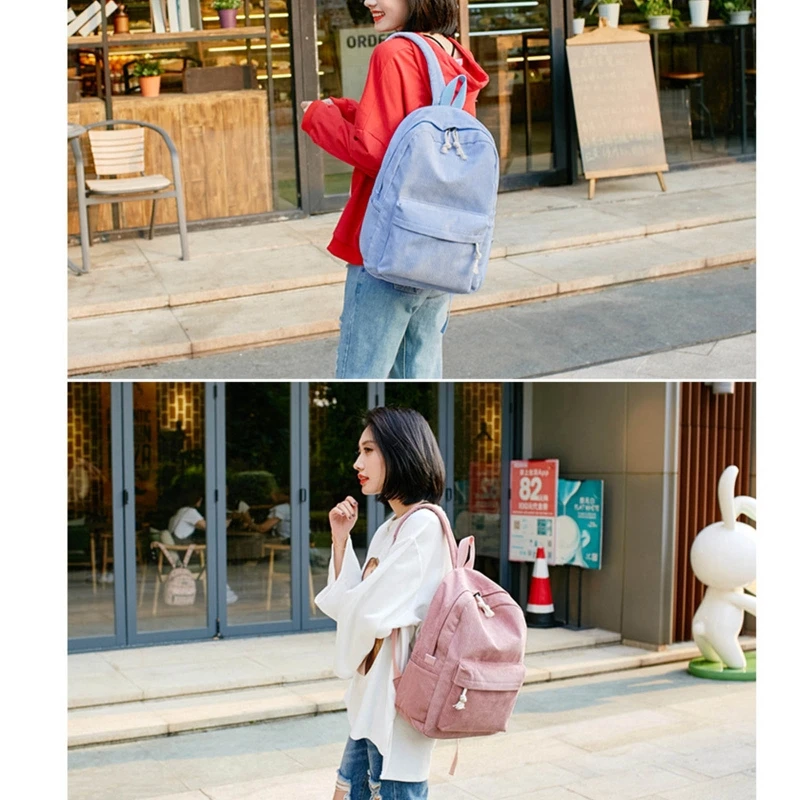 

Вельветовый школьный рюкзак CPDD для девочек-подростков, дорожный рюкзак