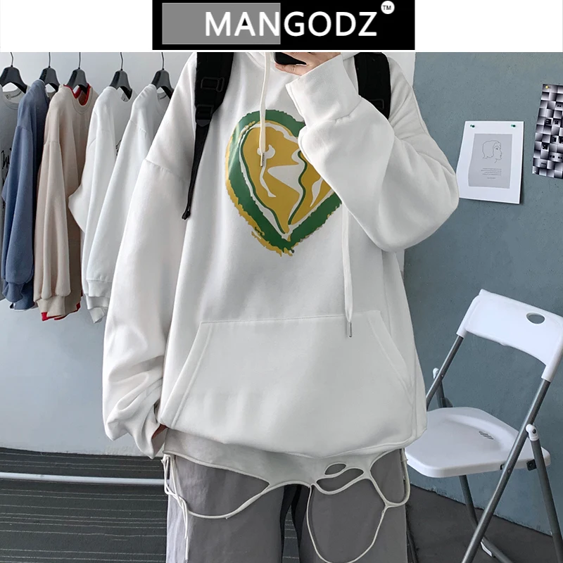 

Свитшот мужской с принтом Love, повседневное Худи оверсайз в стиле Харадзюку, одежда в стиле хип-хоп, модная уличная одежда, пуловер, Осень-зим...