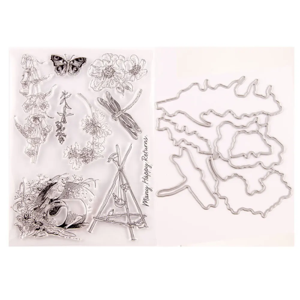 

Цветы, листья, птица, металлические Вырубные штампы и штампы для скрапбукинга, тиснение, вырезанные трафареты, декоративные открытки для творчества