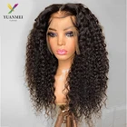 250 плотность 13X4 курчавые вьющиеся кружевные передние человеческие волосы парик Бразильские глубокие вьющиеся кружевные передние женские парики 30 дюймов кружевной передний парик