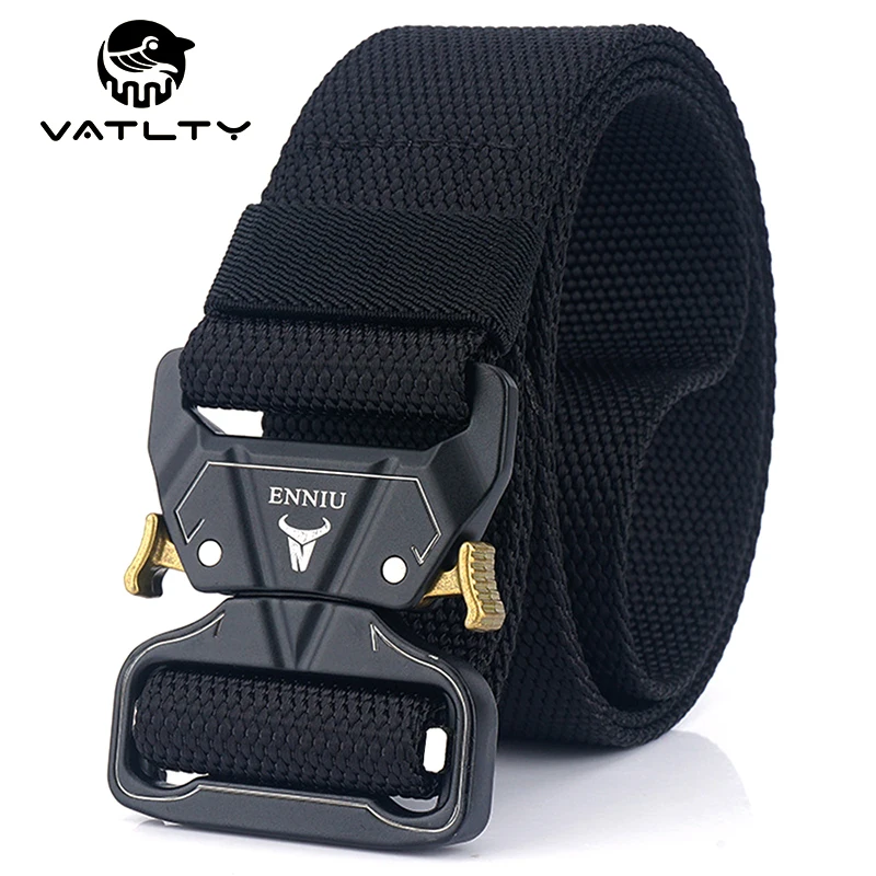 

Official Genuine Wide Belt 4.3cm Strong Real Nylon Military Army Belt Rust-proof Metal Quick Release Buckle Tactical Belt Men