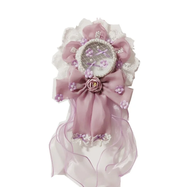 

Lolita Hair Accessories Soft Sister Sweet Hat KC Tea Party Flat Hat Spanish Top Hat Japanese Girl Flower Headdress Hair Decor