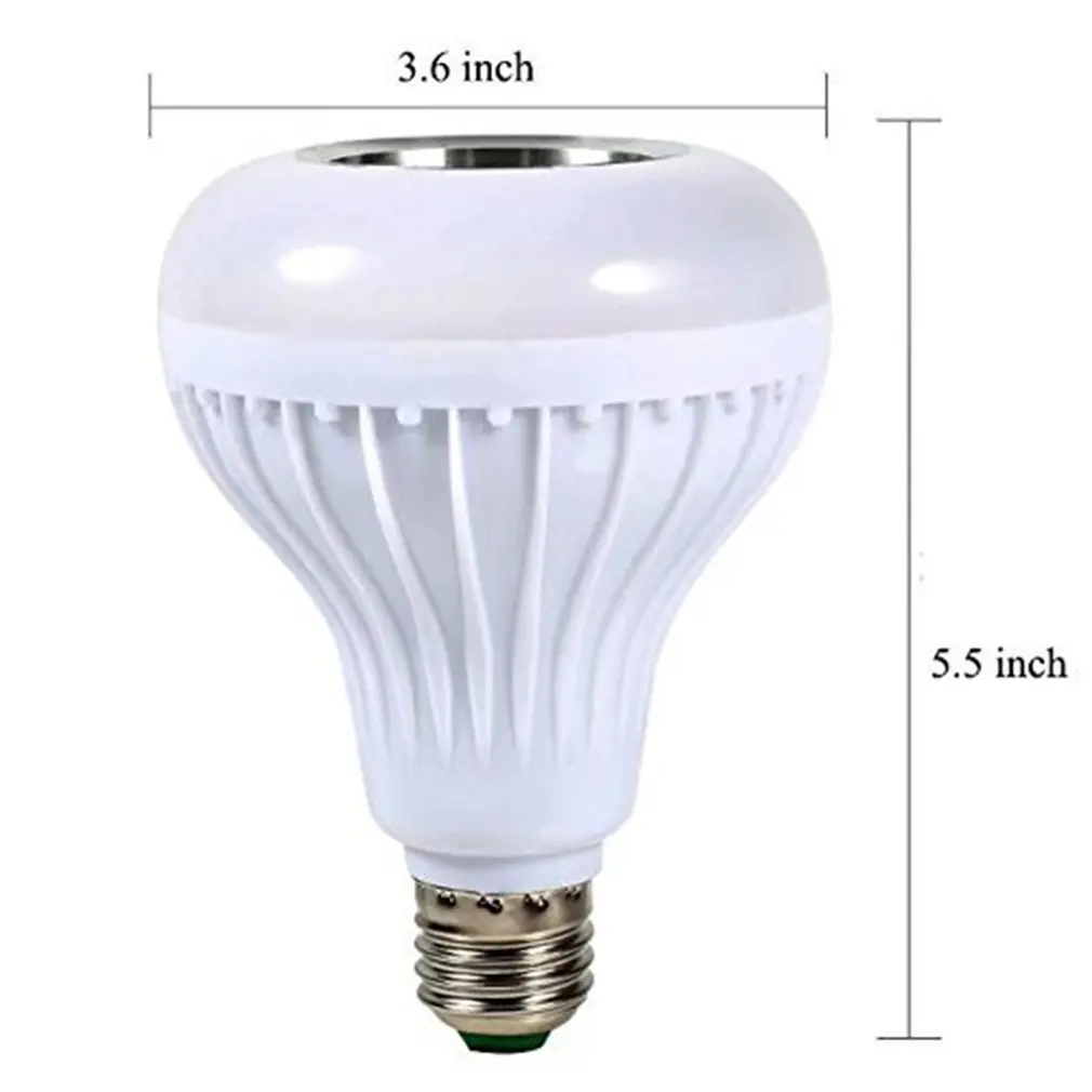 

24-key RGB Colorful Mobile Phone Smart Wireless Remote Control Music Bulb Light 3rd Generation Wireless Sound Bulb E27
