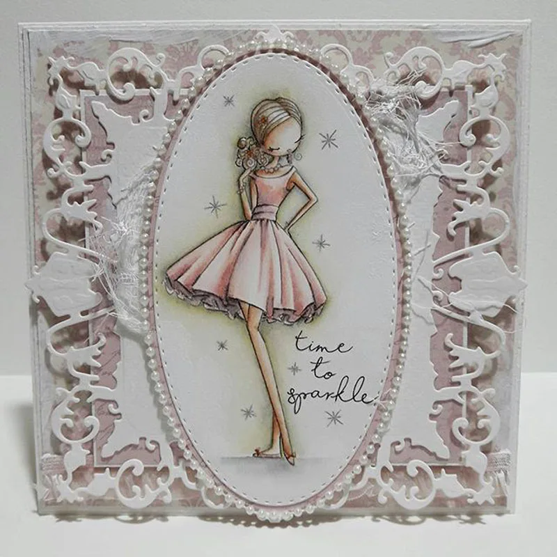 Корона украшения Рамка высечки для изготовления открыток рамка &amp штампы