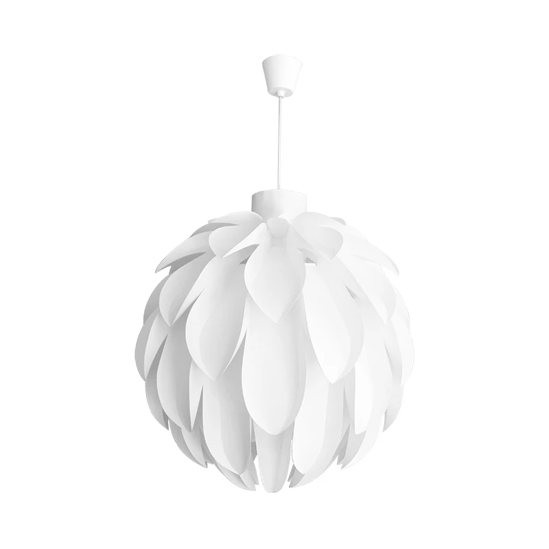 

Modern flower design chandelier material PVC lotus DIY lampshade bedroom living room chandelier hanging lamp