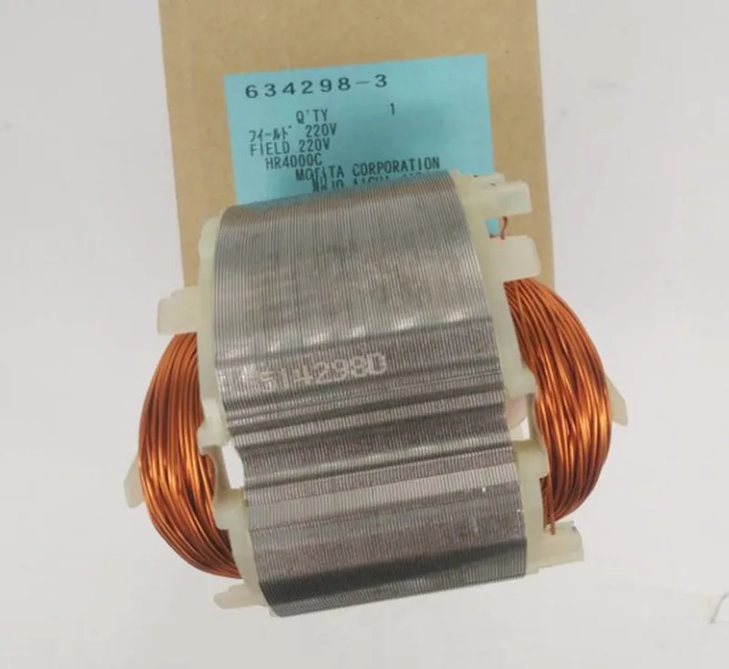 

Статор переменного тока 220-240 В для перфоратора MAKITA 634299-1 634298-3 HR4000C