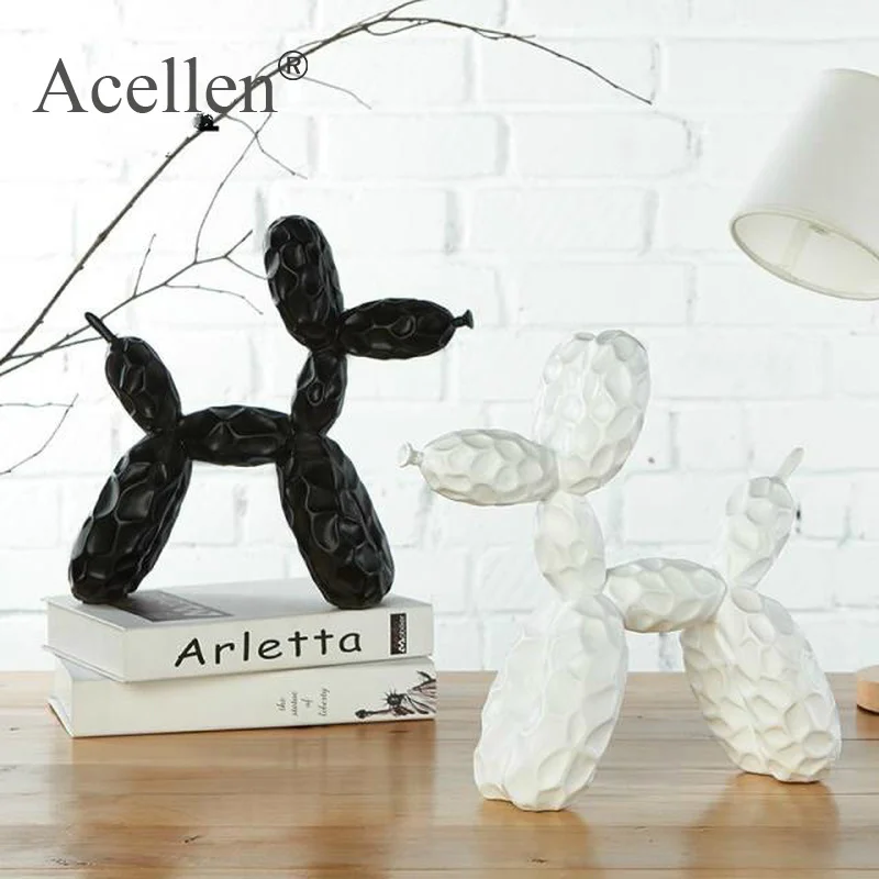 Статуя собаки с воздушным шаром скульптура из смолы домашний декор современный