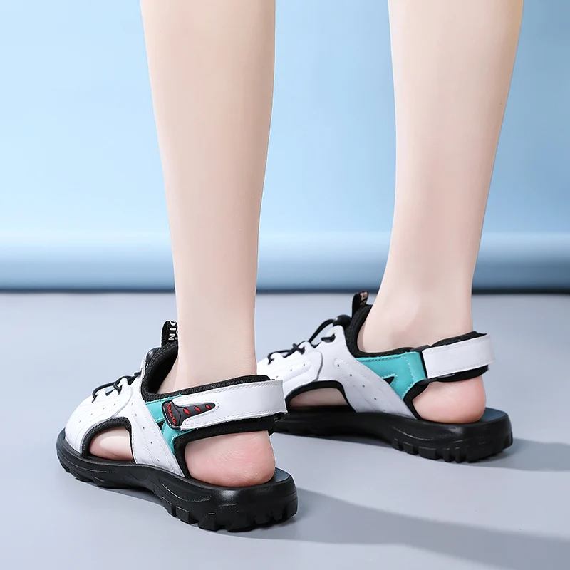 

Jumpmore Summer Leather Sandals Women Beach Shoes Fashion Casual Modern Sandals Size 32-41