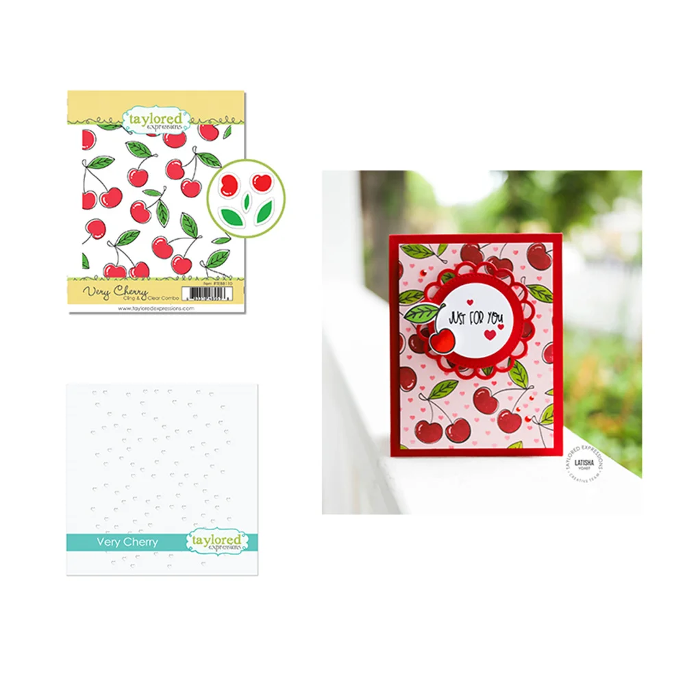 

2021 New Hot Sale Very Cherry Silicone Stamps and Stencil Handmade Diy Scrapbooking Paper Album Greeting Card Craft Decoration