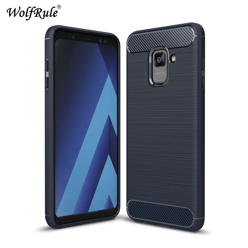 

For Case Samsung Galaxy A8 Plus Cover Shockproof Silicone Brushed Case For Samsung Galaxy A8 Plus Case 6.0"