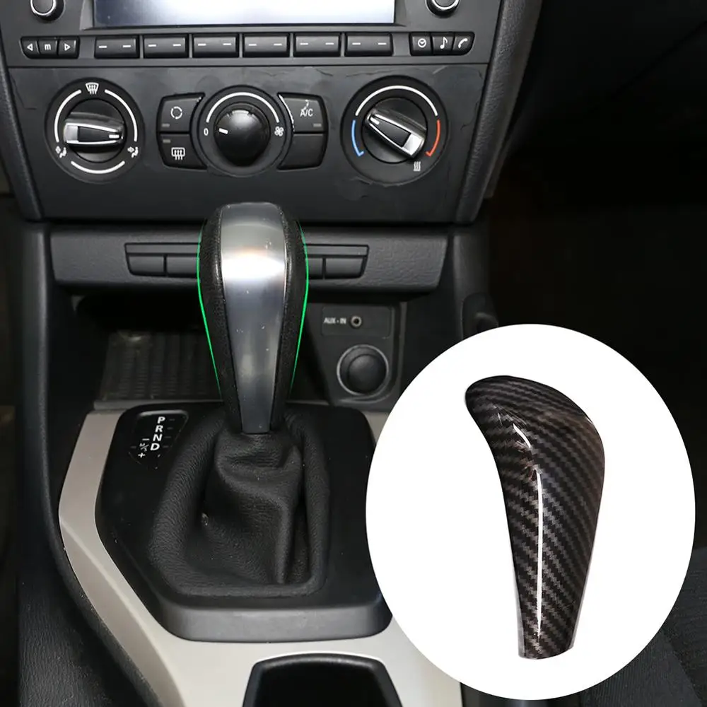 

Carbon Fiber Style ABS Car All-inclusive Gear Shift Head Cover for BMW Old 1 3 Series X1 E90 E91 E92 E93 E87 Trim Accessories