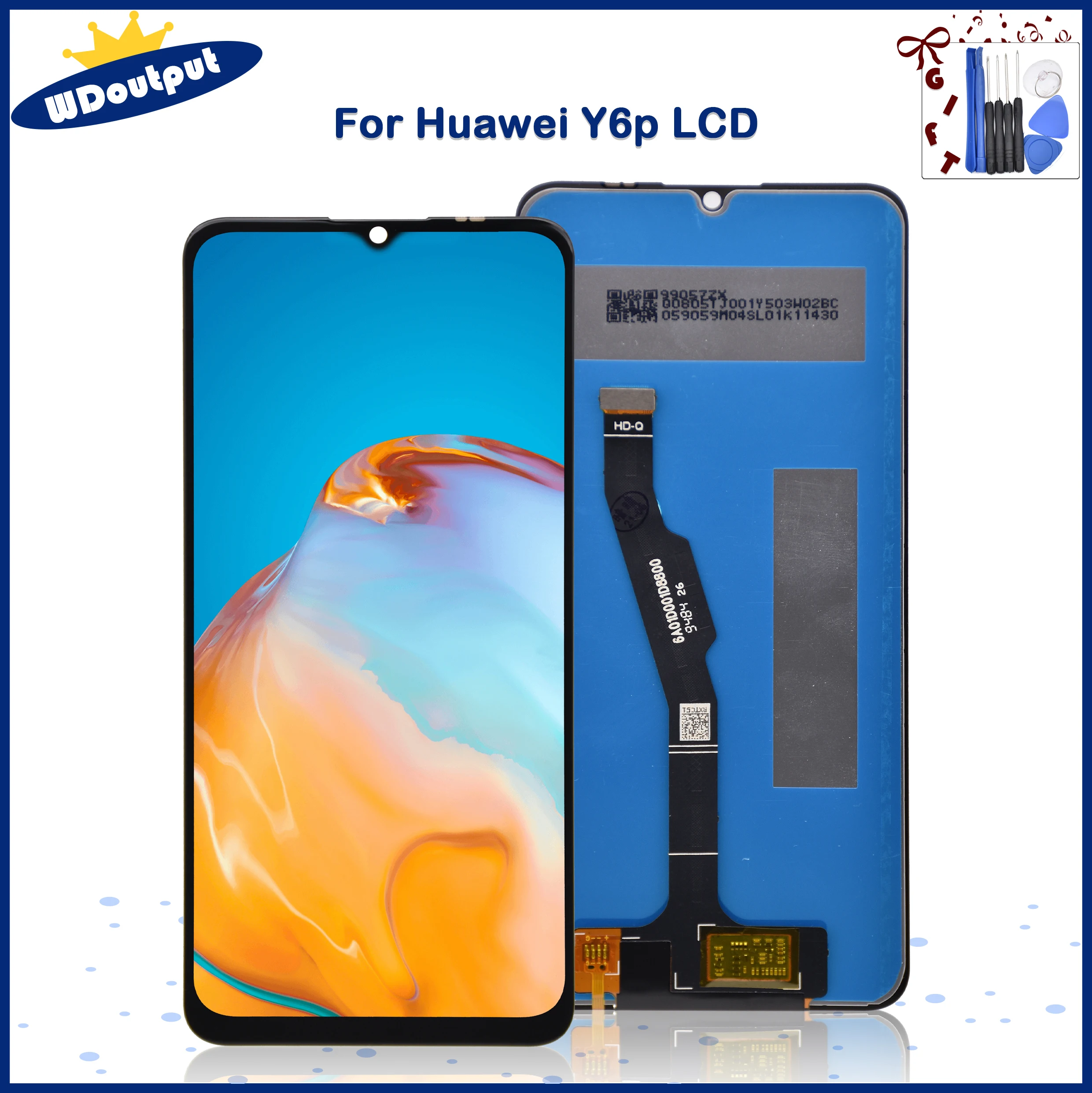 Pantalla LCD Original para Huawei Honor 9A, Y6P, 2020 Digitalizador de pantalla t&aacute;ctil, HUAWEI Enjoy 10E, piezas de repuesto de MOA-LX9-0