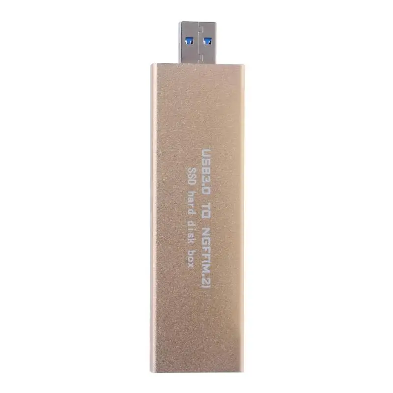 as the picture Алюминий 512G USB3.0 для M.2 SSD USB к NGFF B Ключ твердотельный жесткий диск переносной бокс внешний корпус для жесткого диска адаптер для 2242/2260/2280 - Цвет: as the picture