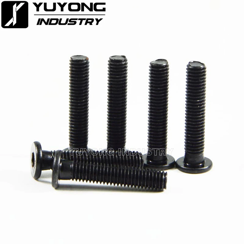 500pcs/lot M5*30/35/40mm black low profile screws for v-slot/T-slot accessories