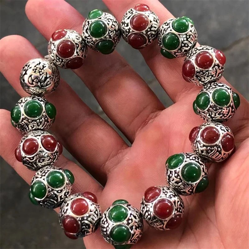 Лидер продаж модные ювелирные изделия из натурального серебра Ibetan ручной работы