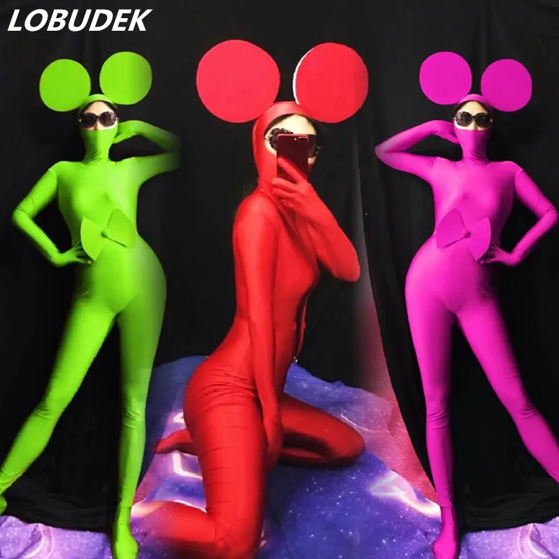 Костюм для выступлений в стиле унисекс эластичный купальник сцены костюм