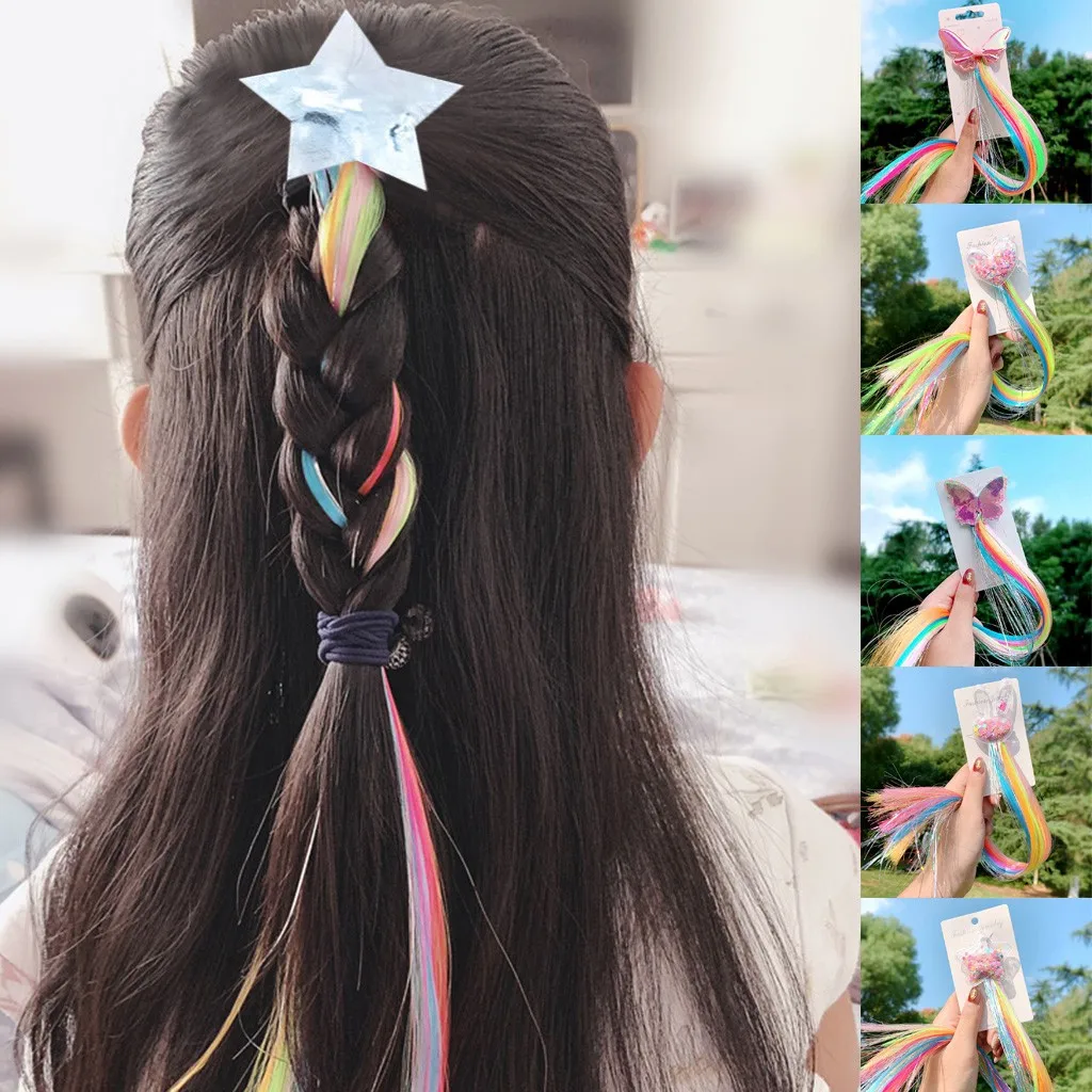 Новинка популярные детские аксессуары для волос заколка со звездами с бантом