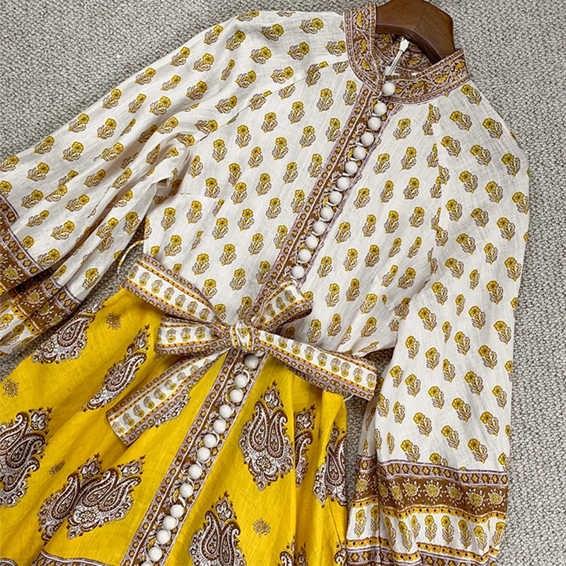 Винтажное этническое праздничное стильное высококачественное льняное мини