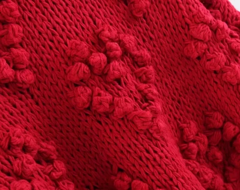 Withered sweaters women fashion blogger vintage hand knitted o-neck oversize love Jacquard weave thick pullovers sweaters women